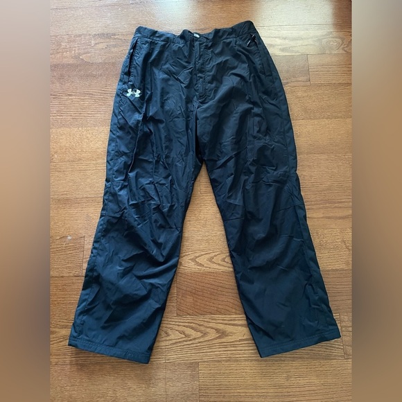Under Armour Other - Under Armour Mens Black Nylon Lined Waterproof Windproof Pants‎ XL Performance